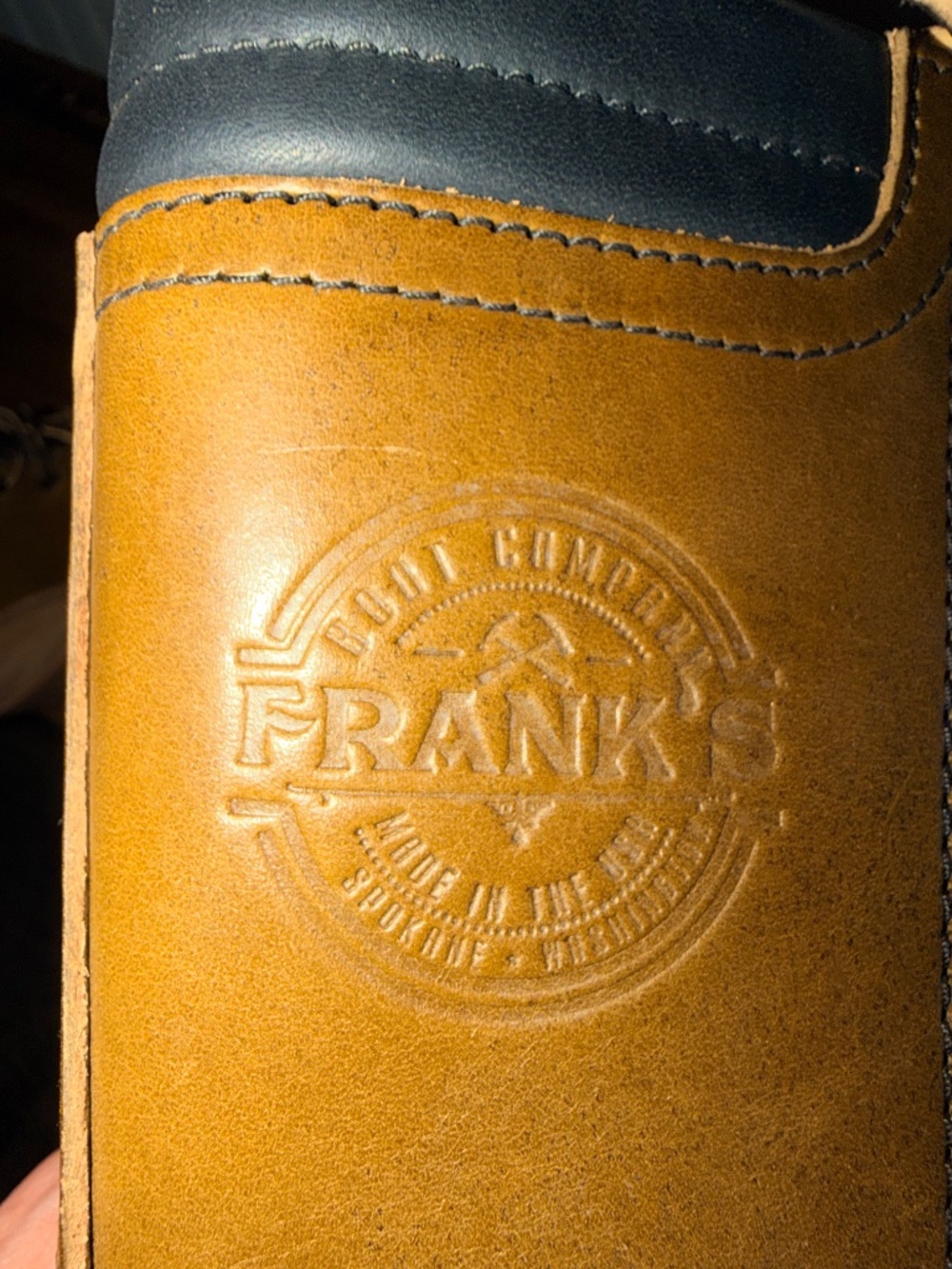 FRANK'S BOOTS HANDMADE LOGGER / WORK BOOTS - MEN'S 7E - LIKE NEW - Picture 5 of 8